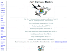 Tablet Screenshot of navyhurricanehunters.com
